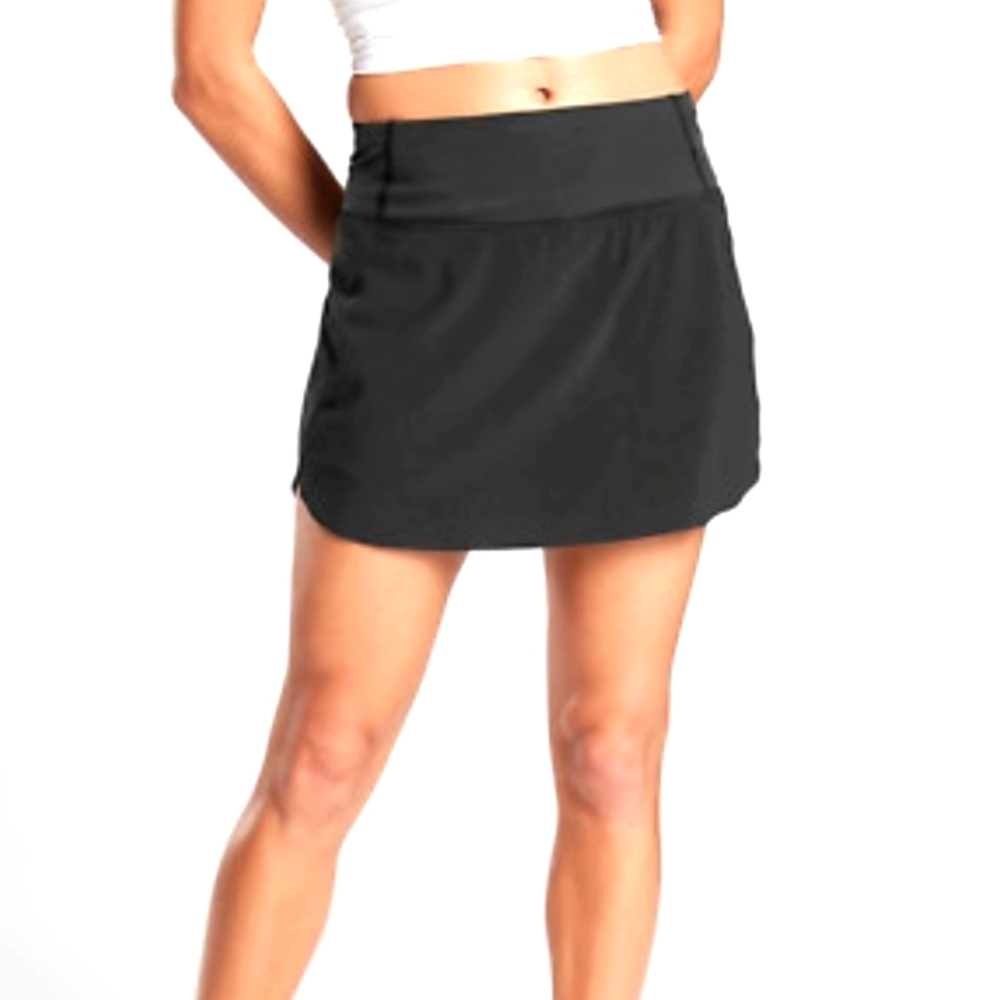 Athleta Run With It Black Skort